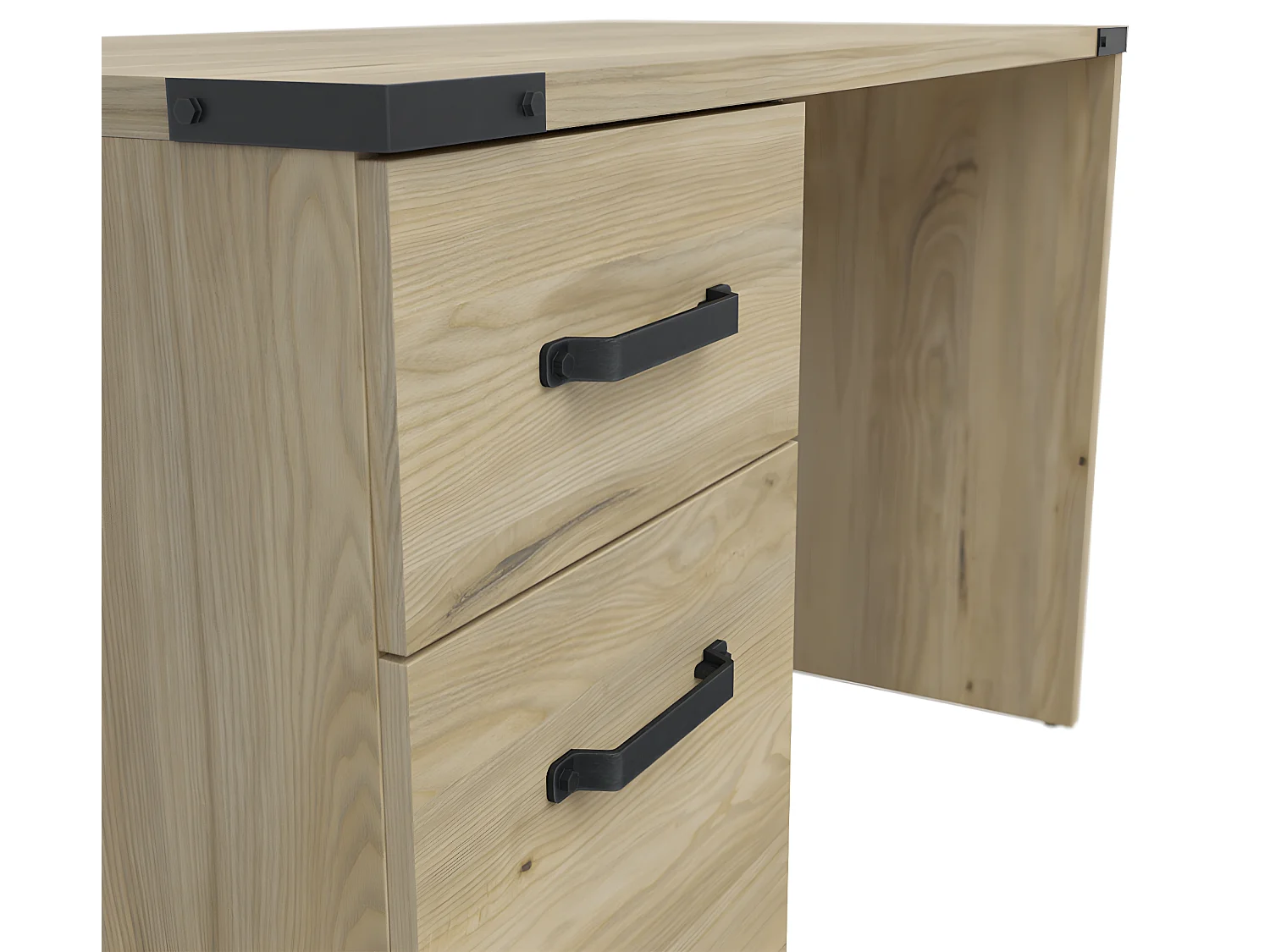 Bureau 1 tiroir 1 porte Dako Bois et Noir