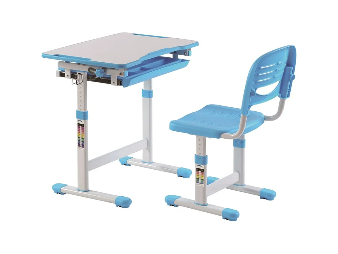 Bureau & Chaise Enfant "Comfortline" 66cm Bleu