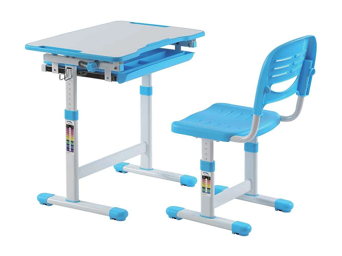 Bureau & Chaise Enfant "Comfortline" 66cm Bleu