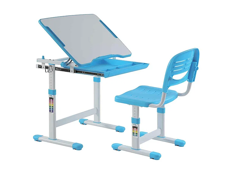 Bureau & Chaise Enfant "Comfortline" 66cm Bleu