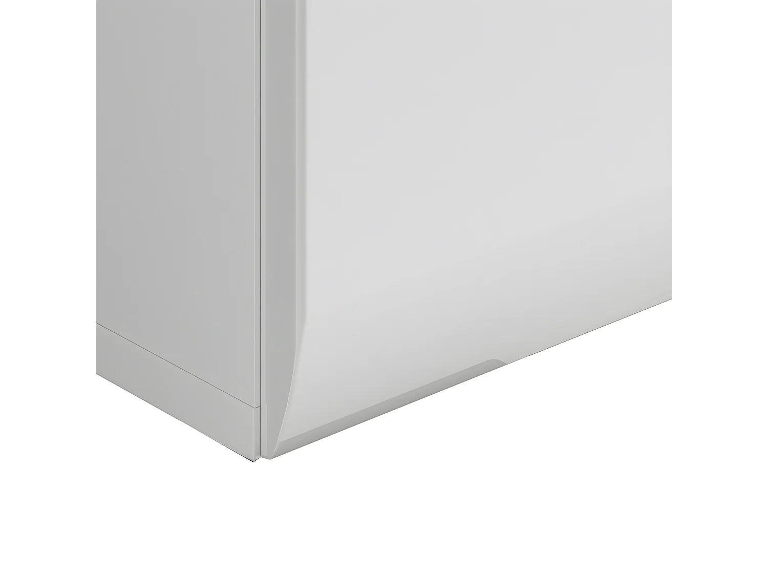 Bureau 1 tiroir 1 porte Darrel Blanc laqué et Bois