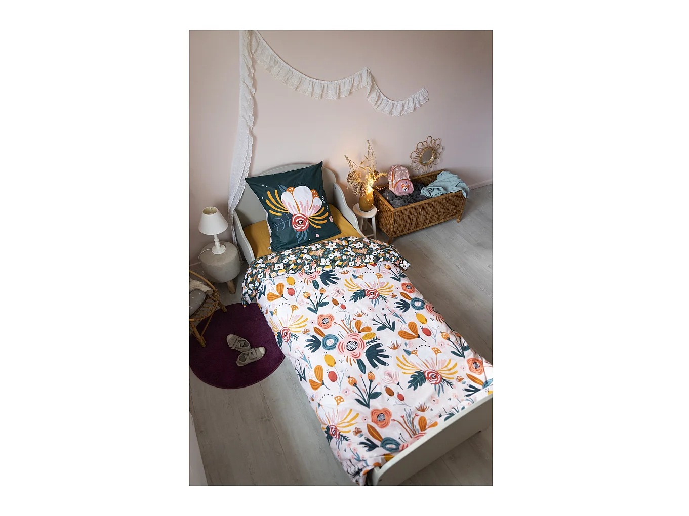 Parure Housse de couette 140 x 200 cm Ballade Champêtre