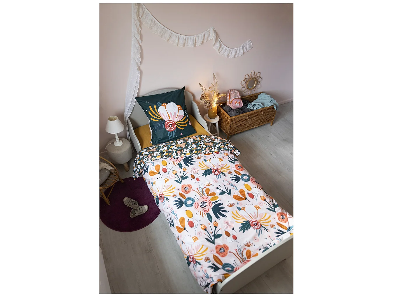 Parure Housse de couette 140 x 200 cm Ballade Champêtre