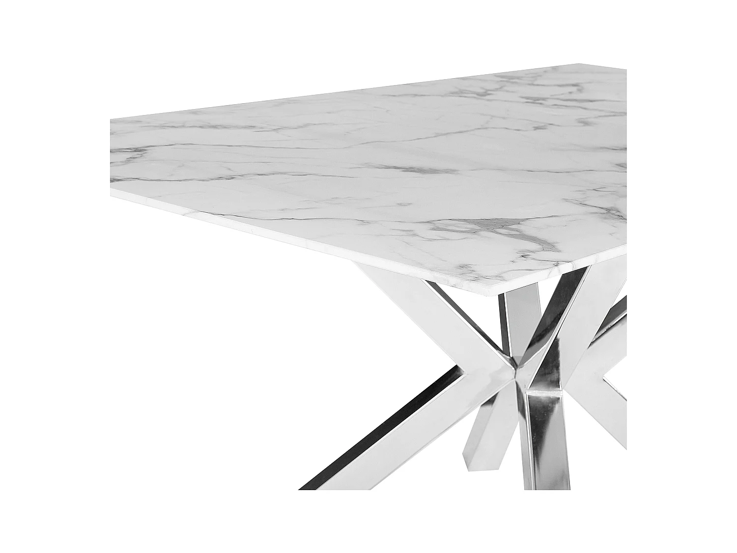 Table de repas SABROSA Argenté 160 cm 90 cm