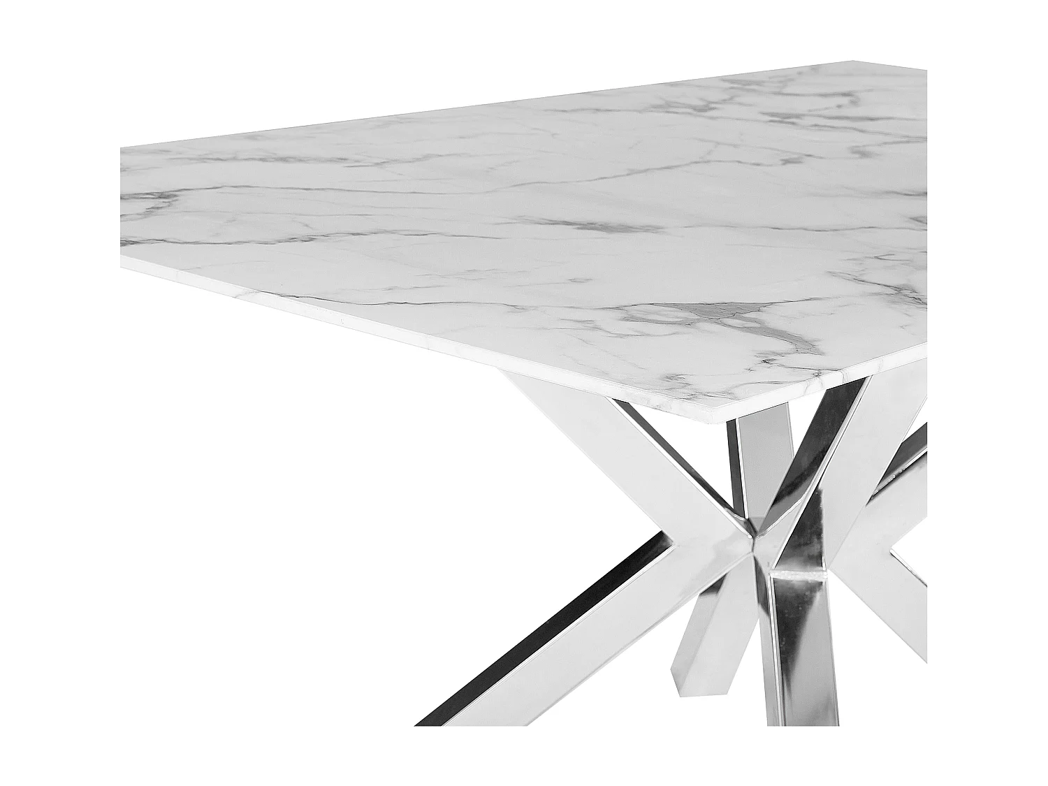 Eettafel SABROSA Zilver 160 cm 90 cm