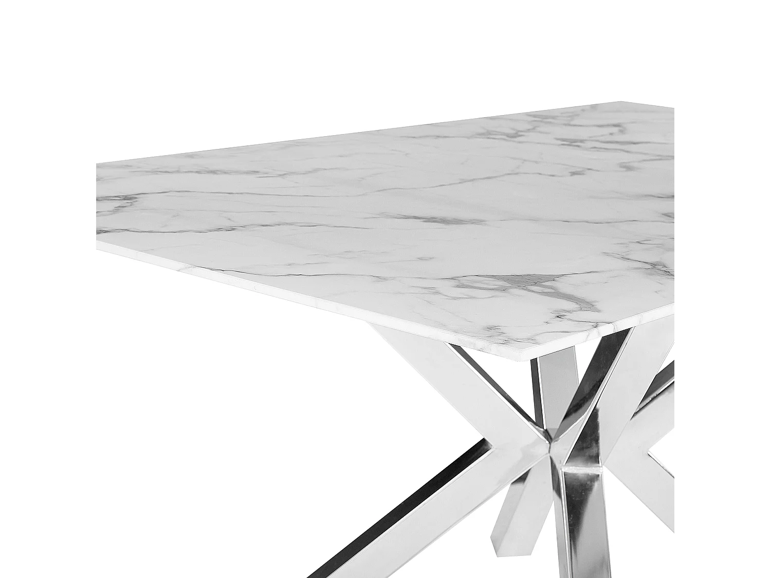 Table de repas SABROSA Argenté 160 cm 90 cm