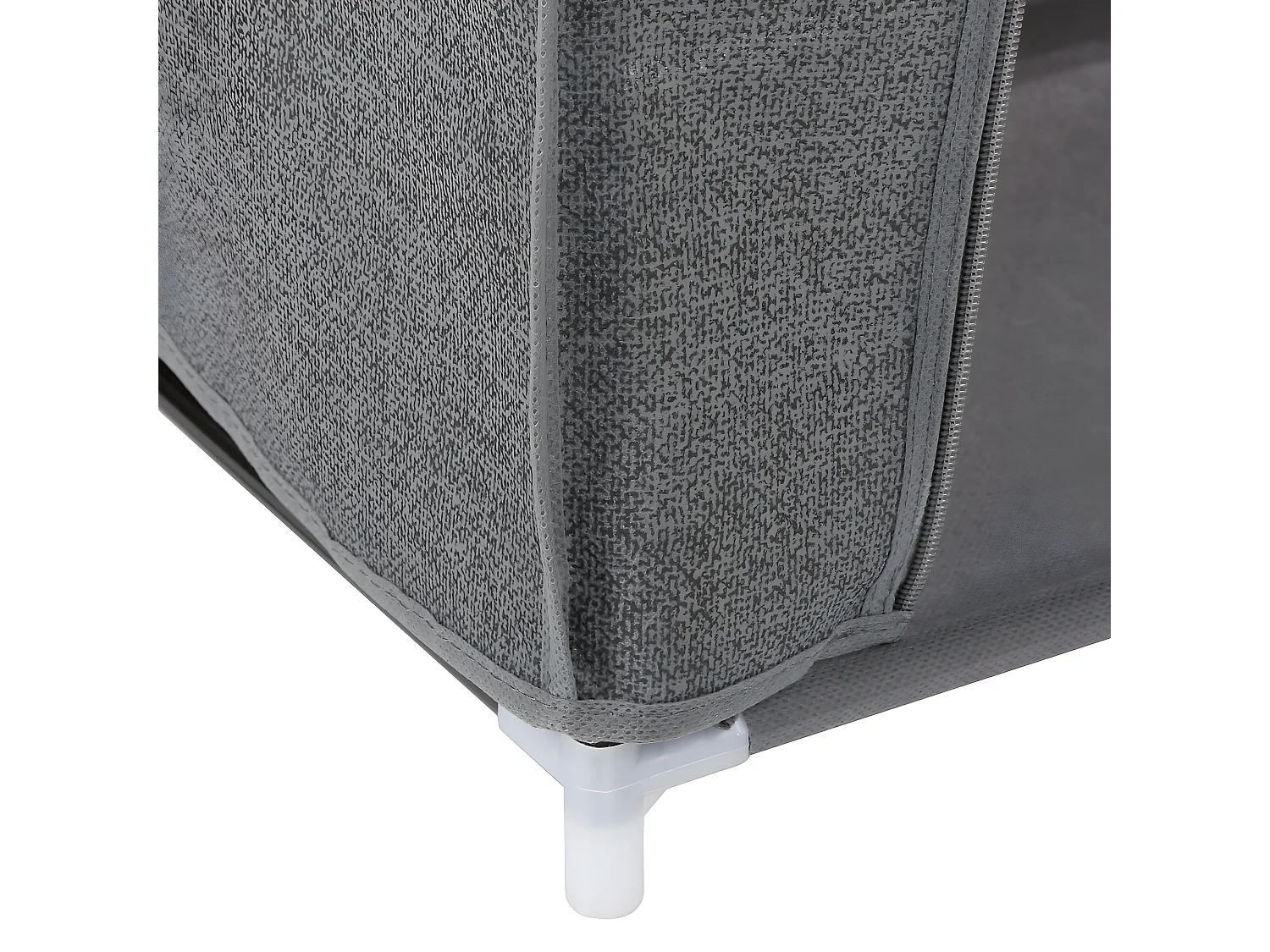 Meuble à chaussures, armoire à chaussures en tissu coloris gris anthracite - Longueur 59 x Profondeur 29 x Hauteur 89 cm