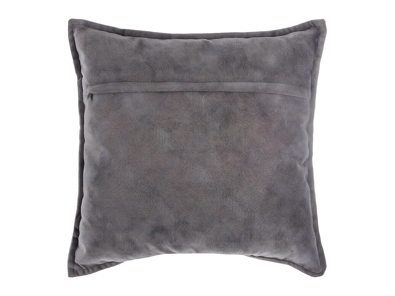 Lot de 6 coussins déhoussables en polyester coloris Gris foncé - longueur 45 x Profondeur 5 x Hauteur 45 cm