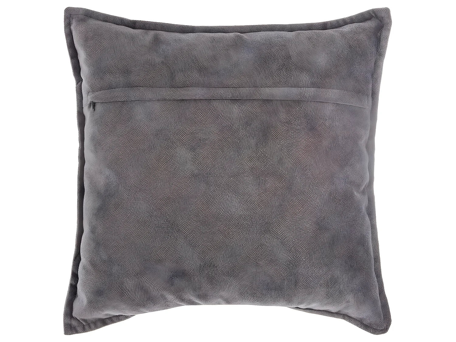 Lot de 6 coussins déhoussables en polyester coloris Gris foncé - longueur 45 x Profondeur 5 x Hauteur 45 cm