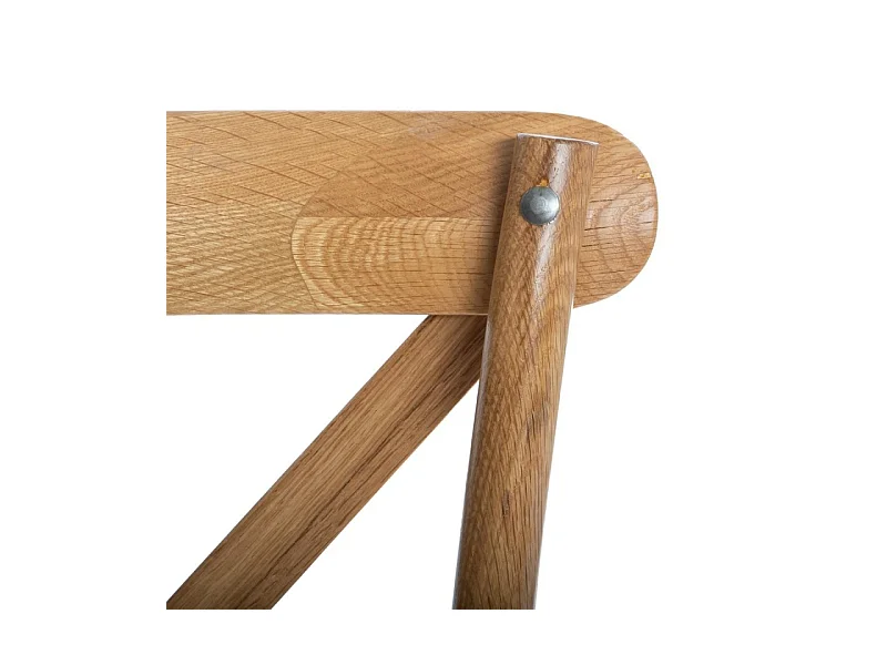 Lot de 10 chaises en bois de chêne coloris naturel - longueur 48 x Profondeur 54 x Hauteur 88 cm