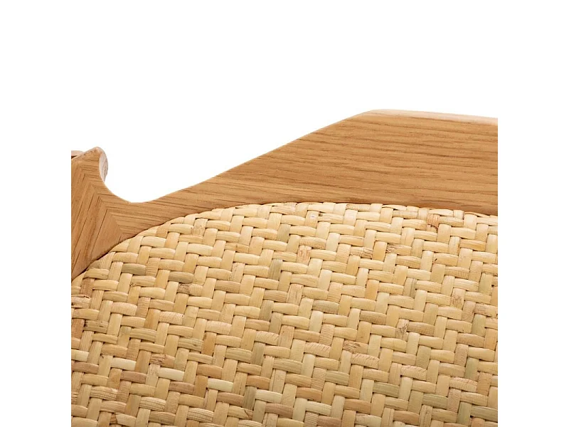 Lot de 10 chaises en bois de chêne coloris naturel - longueur 48 x Profondeur 54 x Hauteur 88 cm