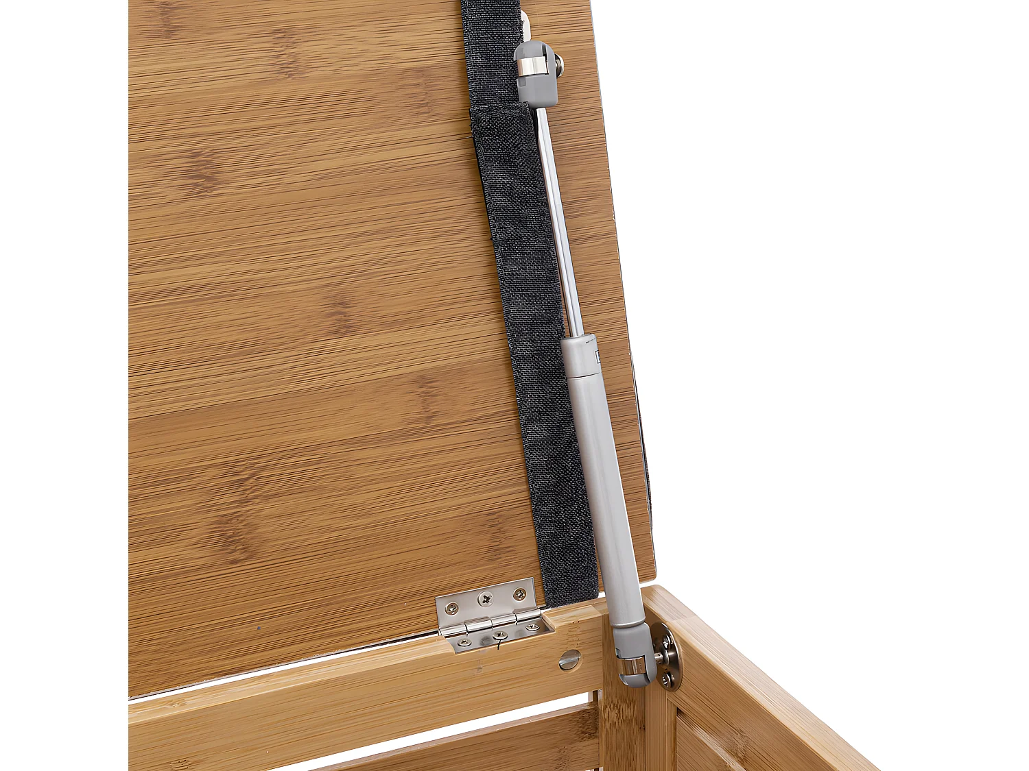 Banc de rangement, coffre de rangement en bois coloris naturel - longueur 35 x Profondeur 35 x Hauteur 49 cm