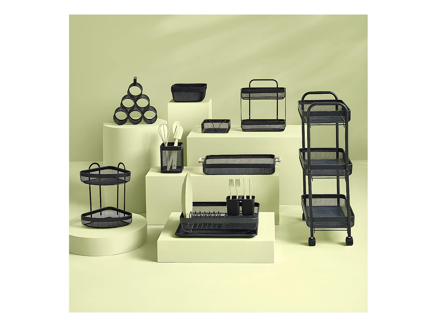 Rack à bouteilles, range bouteilles en métal coloris noir - Longueur 28 x Profondeur 18,5 x Hauteur 25 cm