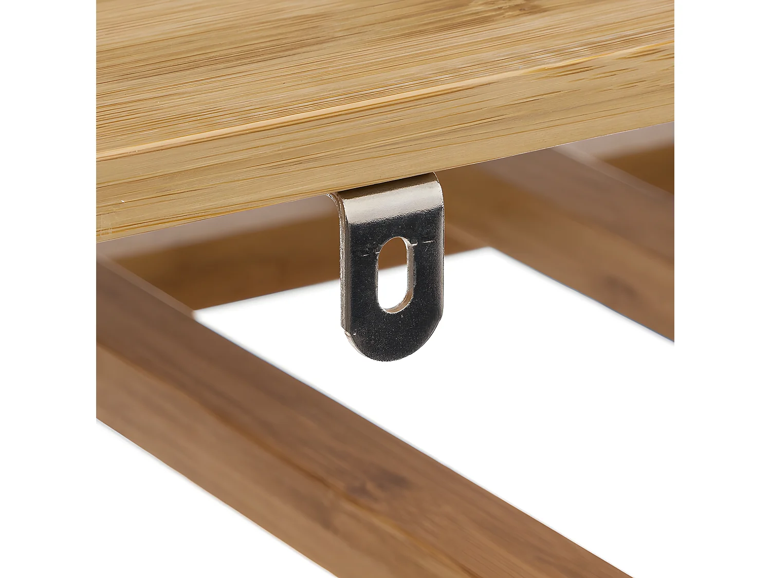 Range-bouteilles, étagère à bouteilles en bambou coloris naturel - Longueur 45 x Profondeur 24 x Hauteur 89 cm