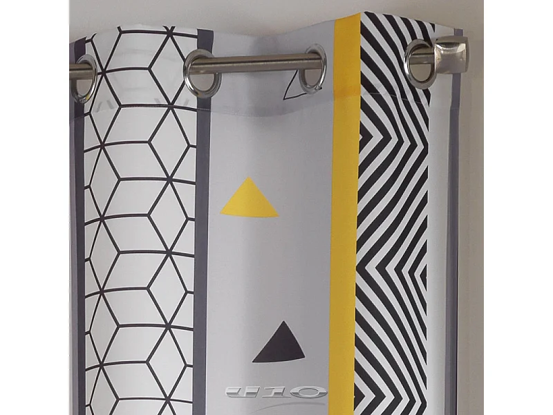 Rideau "Yellow Mix" 140x260cm Multicolore