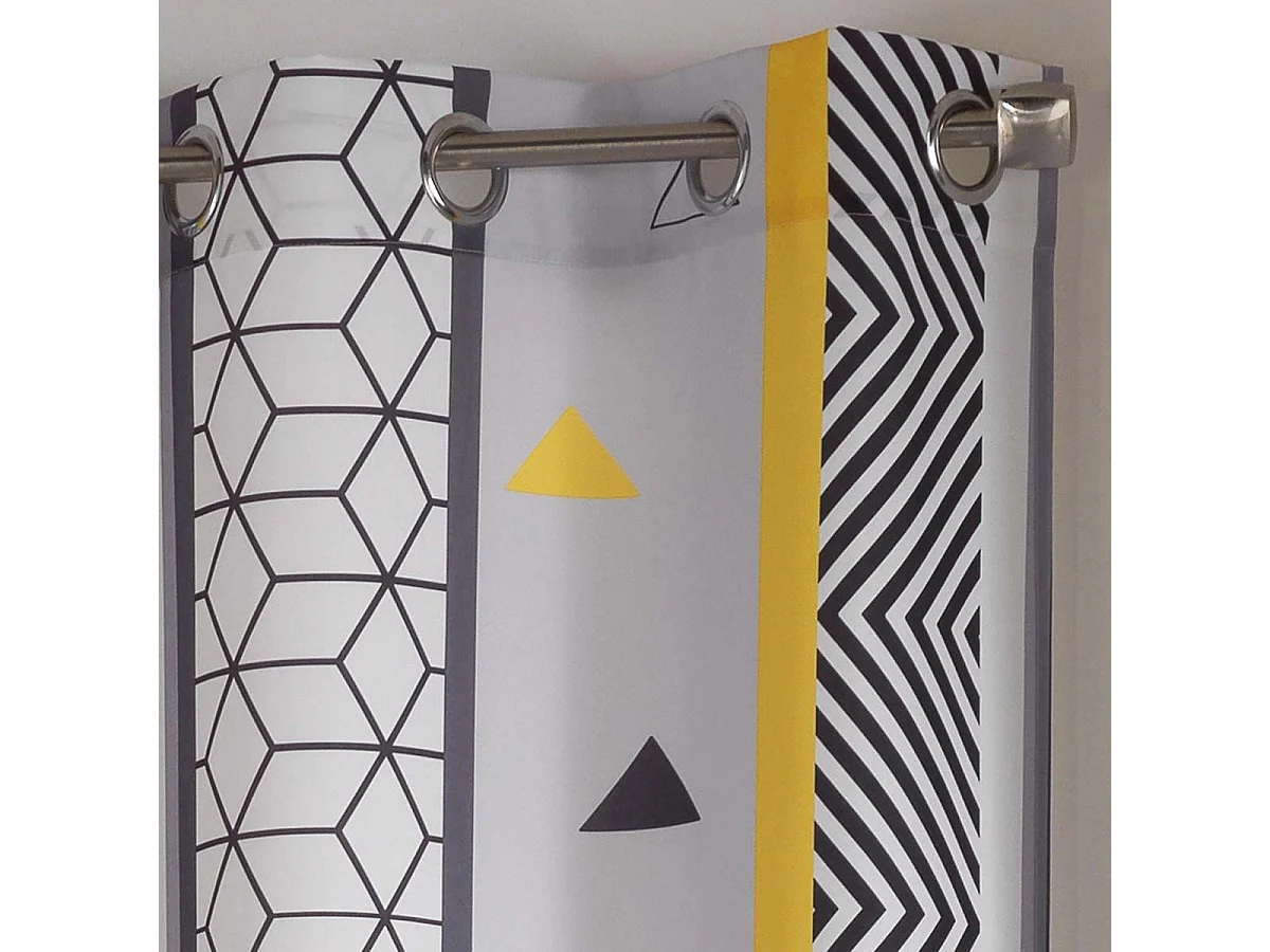 Rideau "Yellow Mix" 140x260cm Multicolore