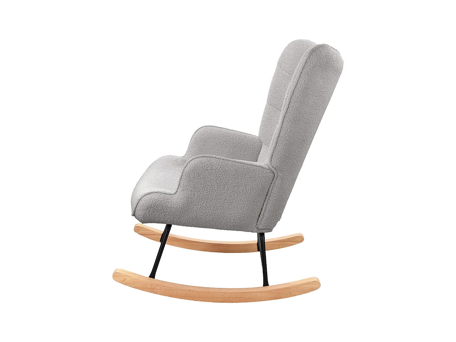 Schommelstoel voor volwassenen - Ergonomische schommelstoel voor buiten - voor de woonkamer - Grijs