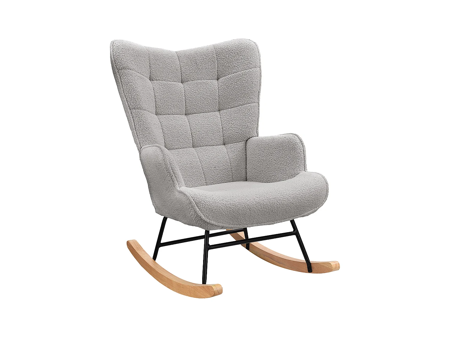 Schommelstoel voor volwassenen - Ergonomische schommelstoel voor buiten - voor de woonkamer - Grijs