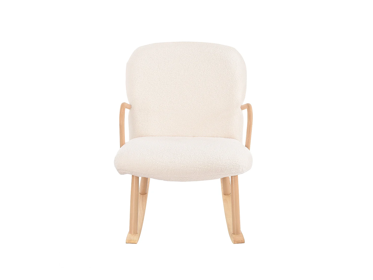 Fauteuil à bascule, fauteuil à bascule, Chaise à Bascule Rembourrée en Velours Teddy