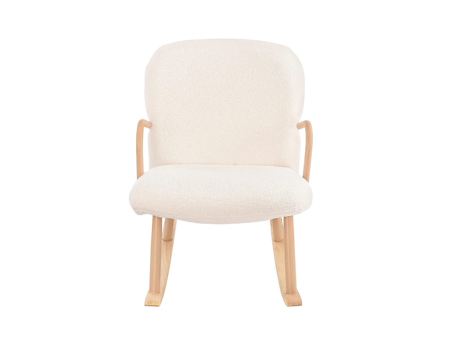 Fauteuil à bascule, fauteuil à bascule, Chaise à Bascule Rembourrée en Velours Teddy