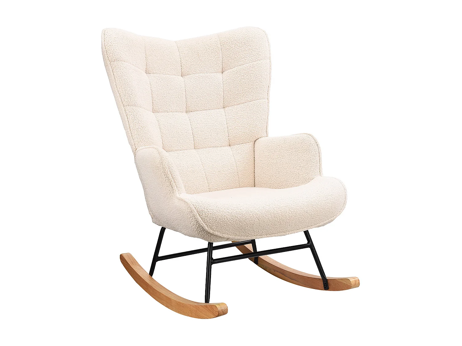 Schommelstoel voor volwassenen - Ergonomische schommelstoel voor buiten - voor de woonkamer - Beige