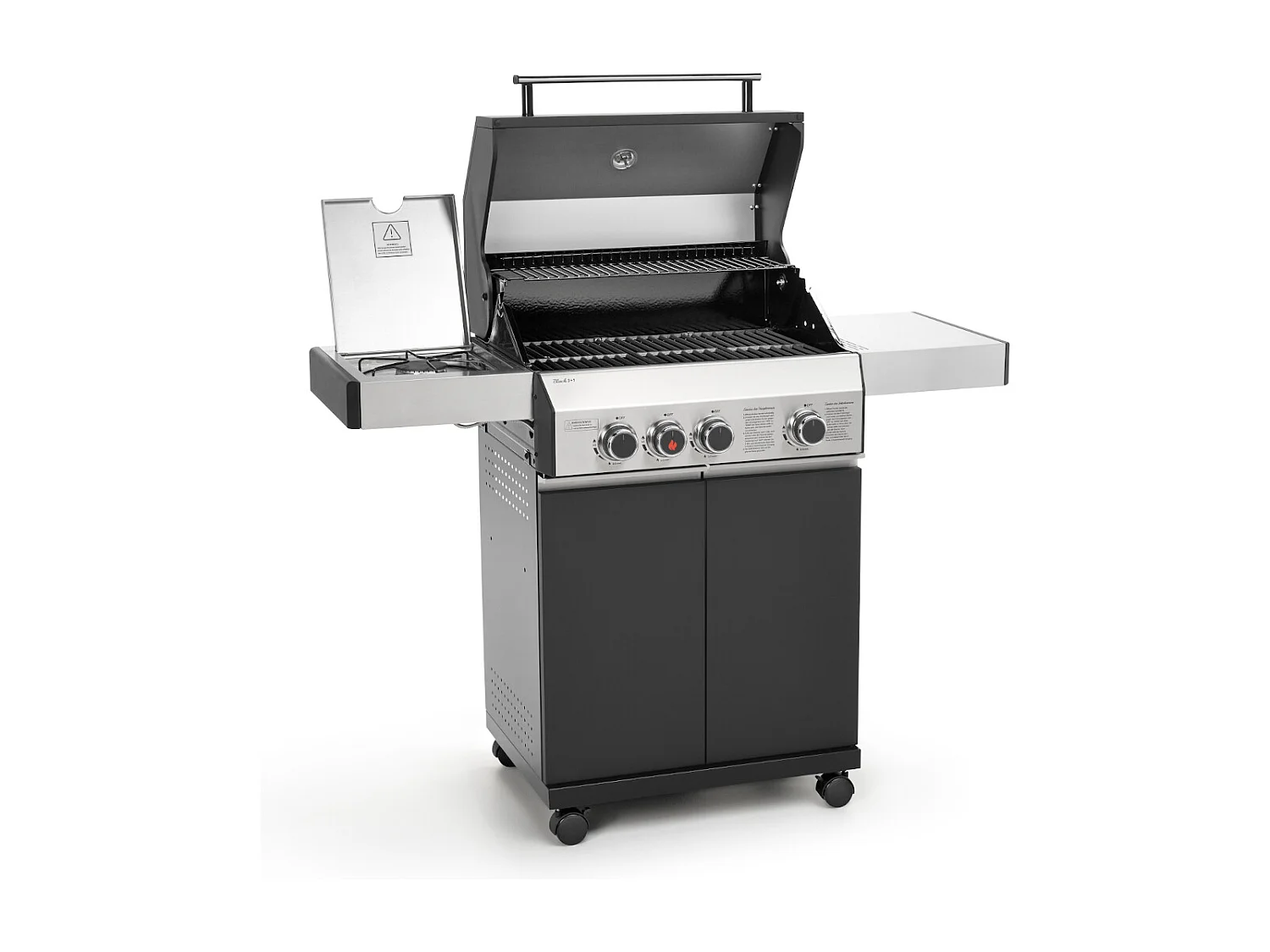 Gasgrill BLACK 3+1 + Drehspieß-Set
