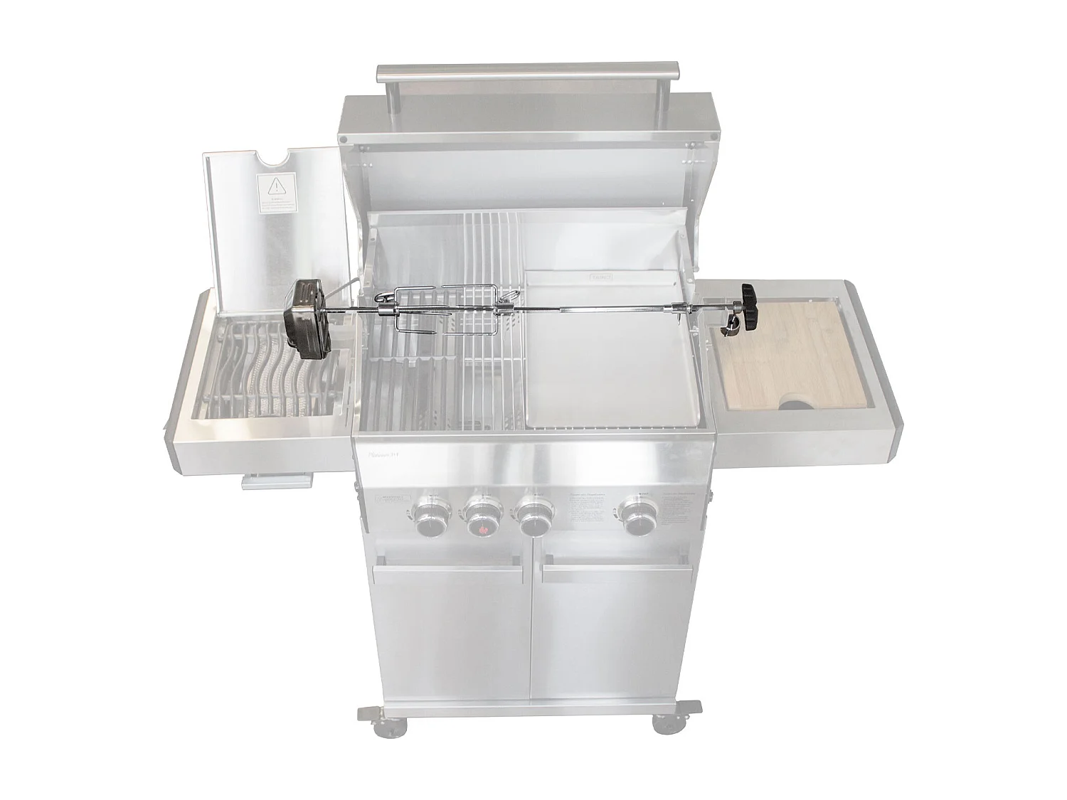 Gasgrill BLACK 3+1 + Drehspieß-Set