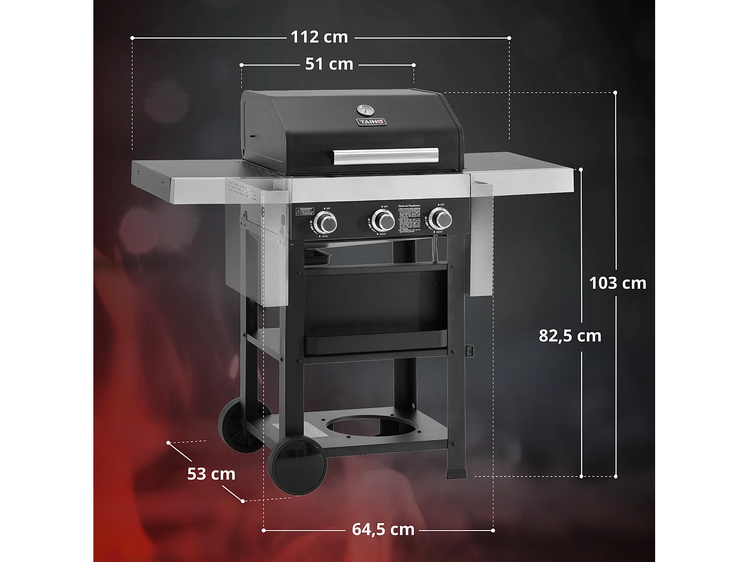 GASGRILL WABAYA 3+1 + Haube