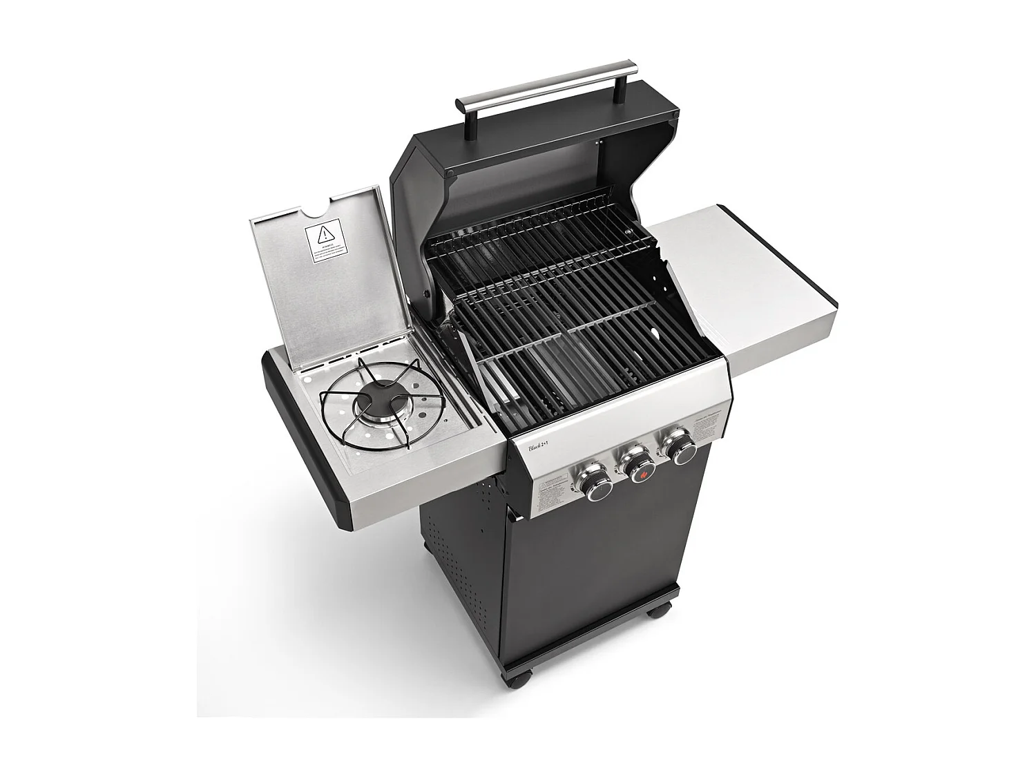 Gasgrill BLACK 2+1 + Drehspieß-Set