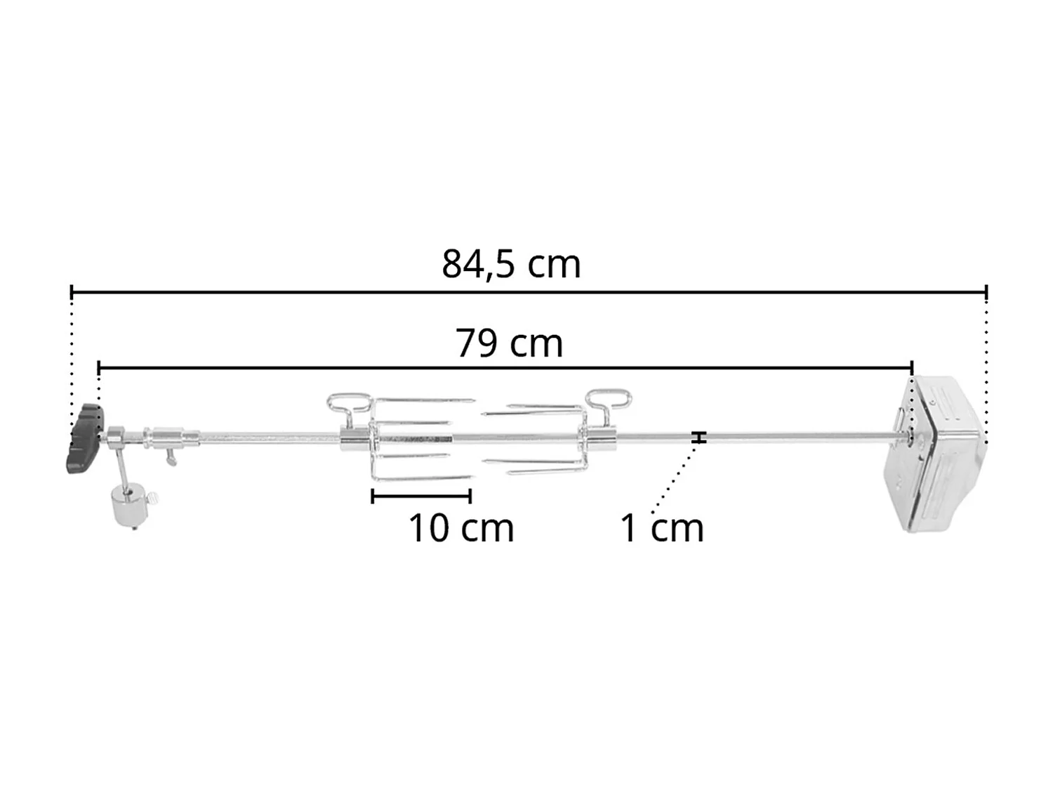 Gasgrill BLACK 2+1 + Drehspieß-Set