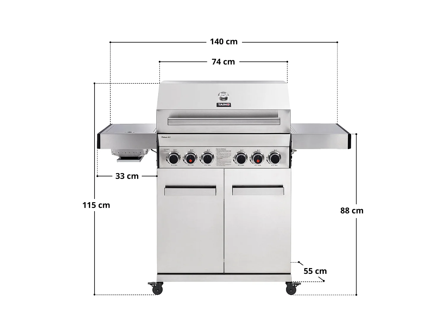 Gasgrill PLATINUM 4+2