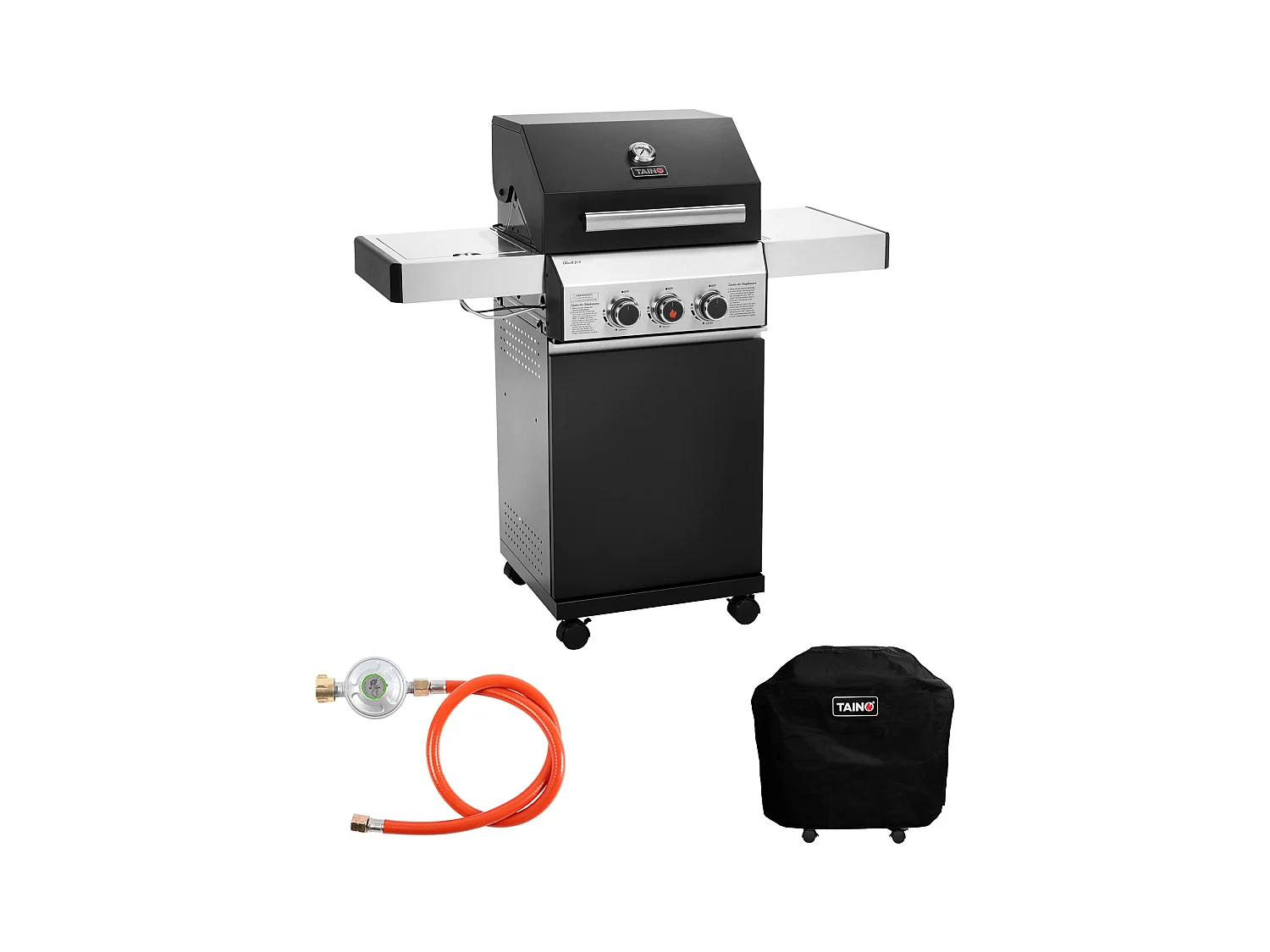 Gasgrill Set BLACK 2+1