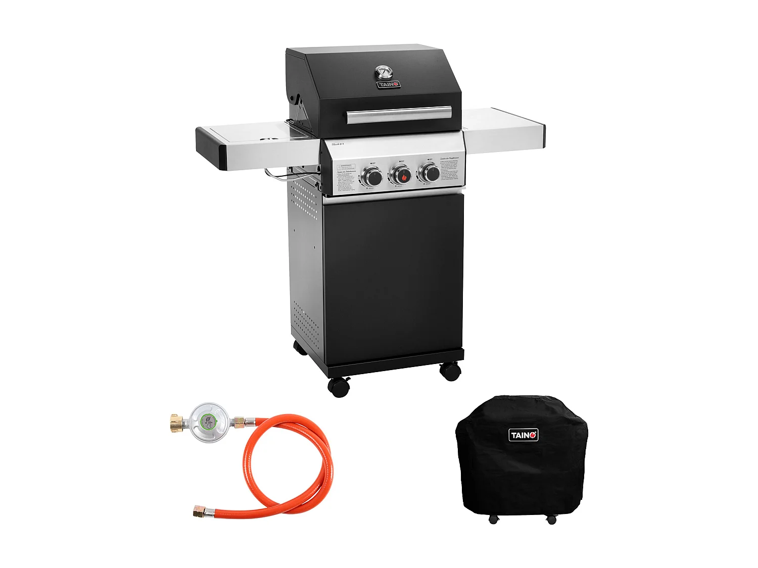 Gasgrill Set BLACK 2+1