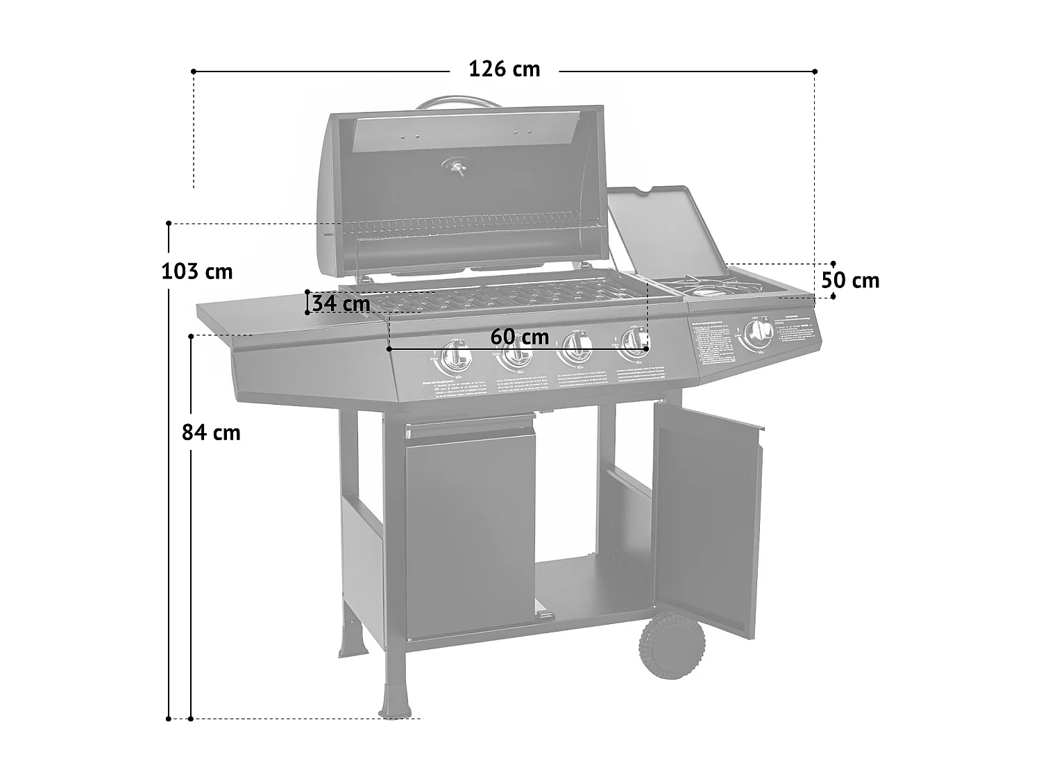 Gasgrill Set BASIC 4+1