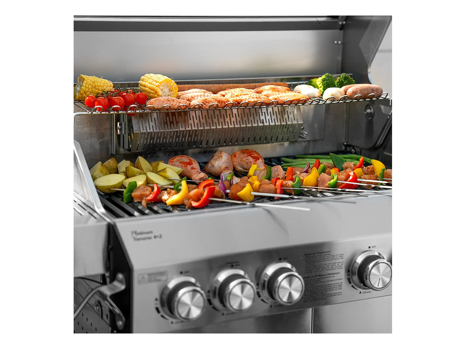 GASGRILL PLATINUM YAMARA 4+2 + Haube