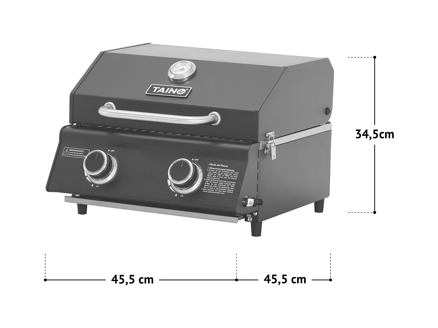 GASGRILL Set PLATINUM COMPACT DARK