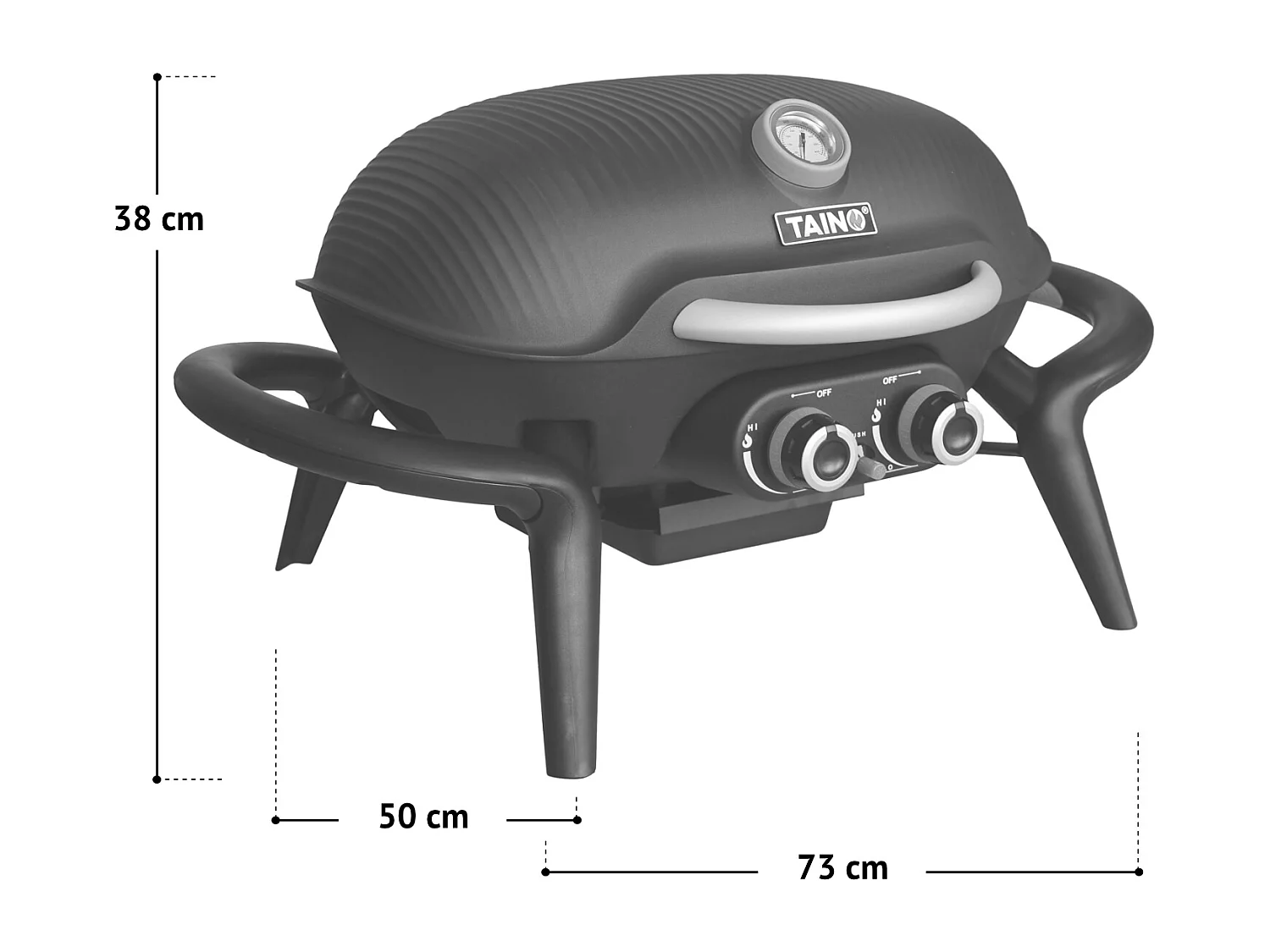 TISCHGRILL KENAI Schwarz