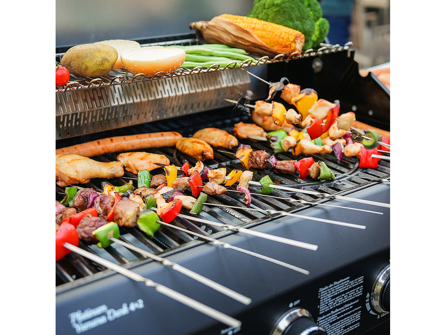 GASGRILL PLATINUM YAMARA DARK 4+2 Set