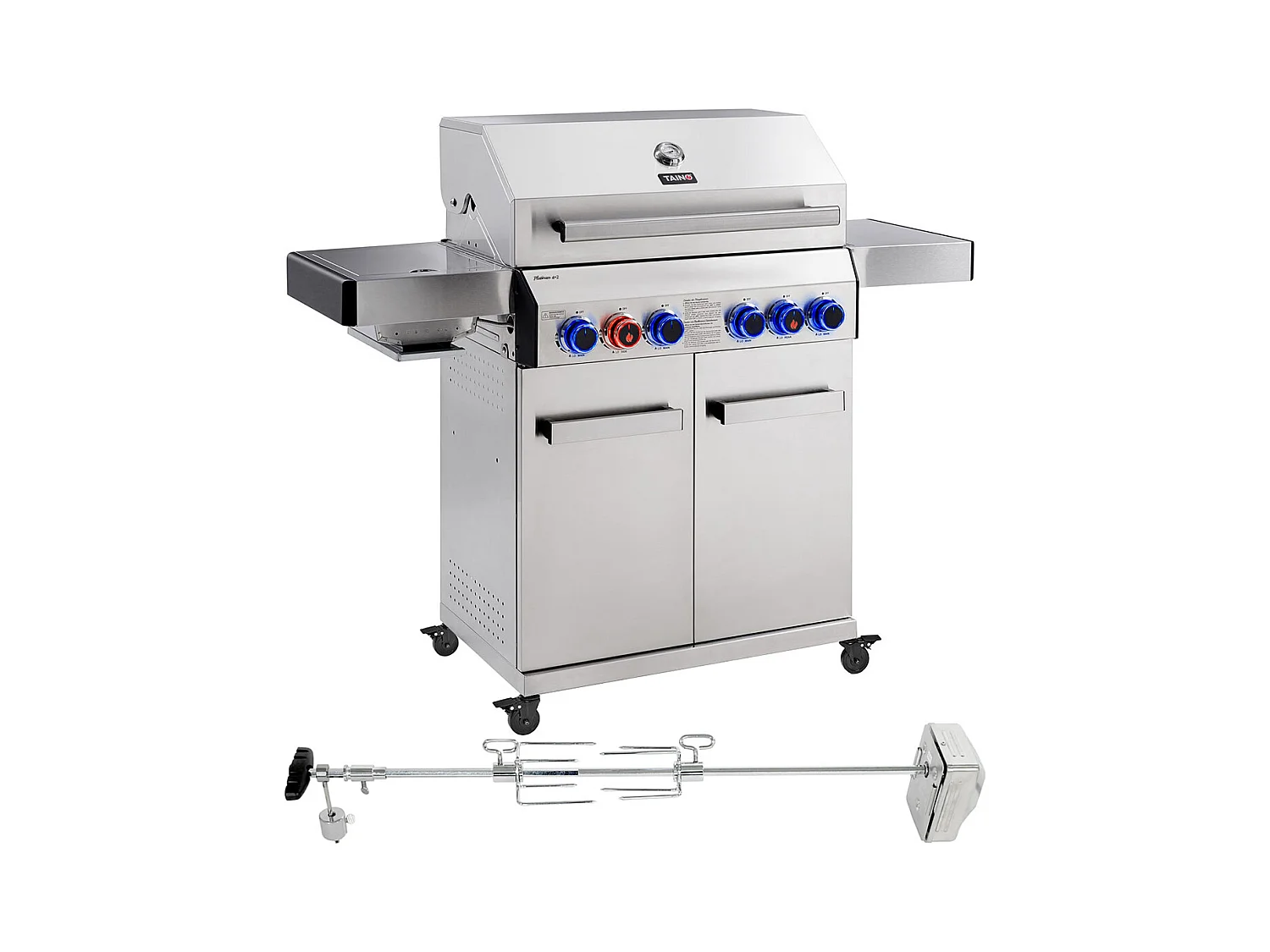Gasgrill PLATINUM 4+2 + Drehspieß-Set