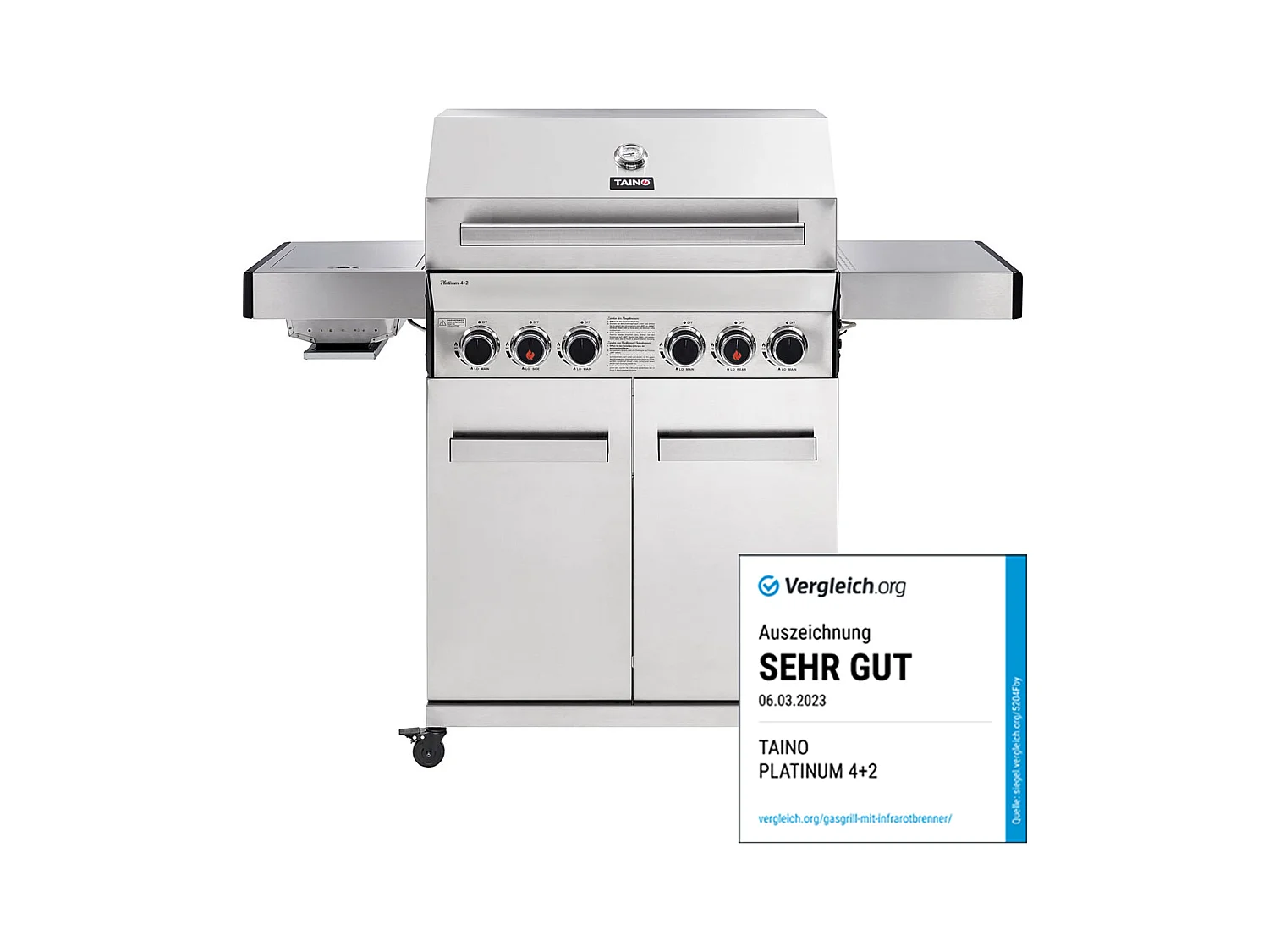 Gasgrill PLATINUM 4+2 + Drehspieß-Set