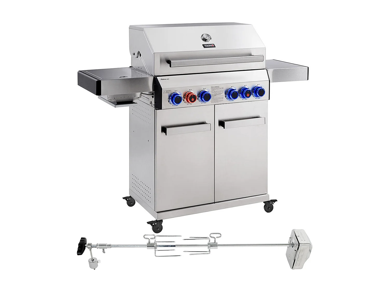 Gasgrill PLATINUM 4+2 + Drehspieß-Set