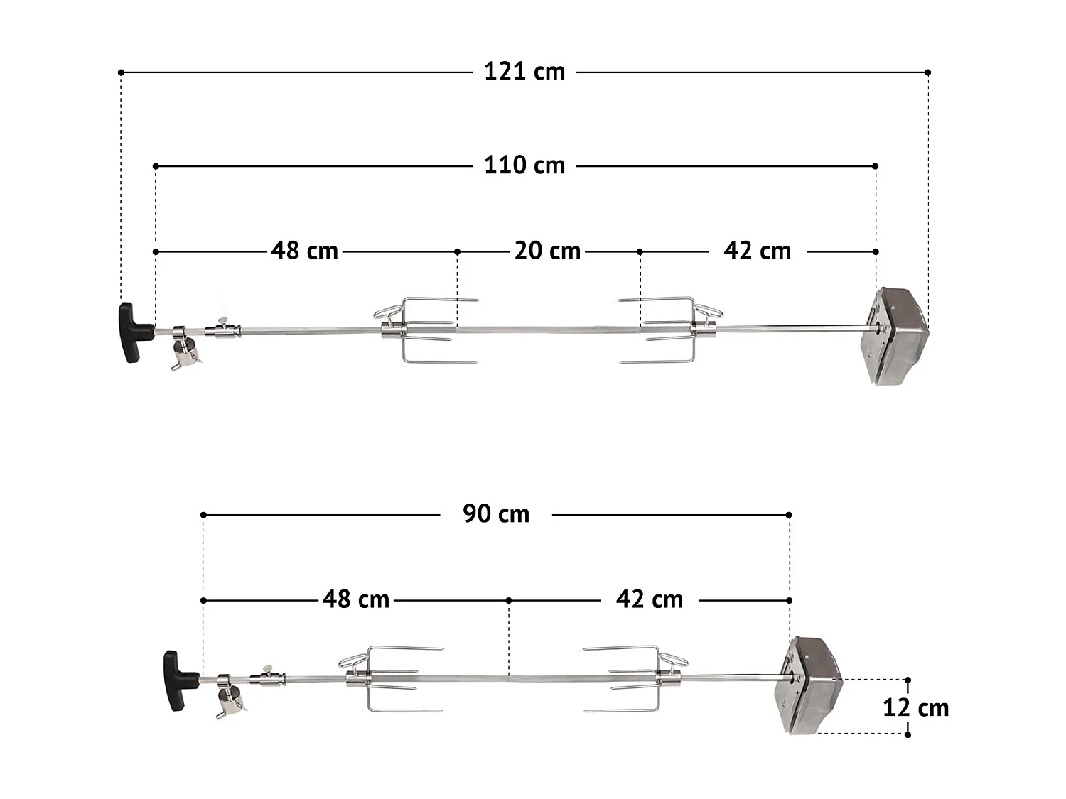 Gasgrill PLATINUM 4+2 + Drehspieß-Set