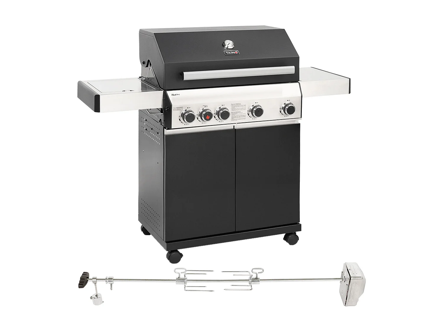 Gasgrill BLACK 4+1 Set Drehspieß