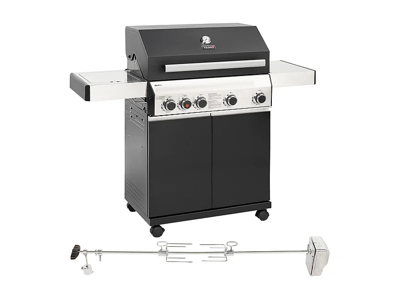 Gasgrill BLACK 4+1 Set Drehspieß
