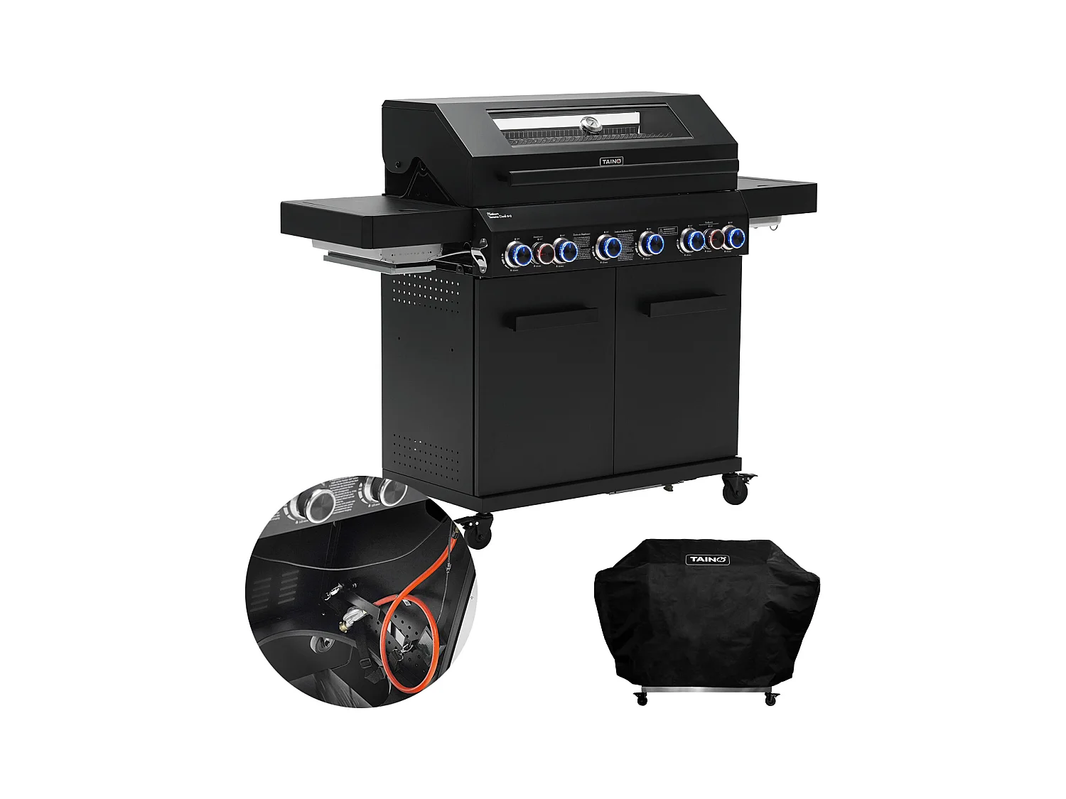 GASGRILL PLATINUM YAMARA DARK 6+2 Set