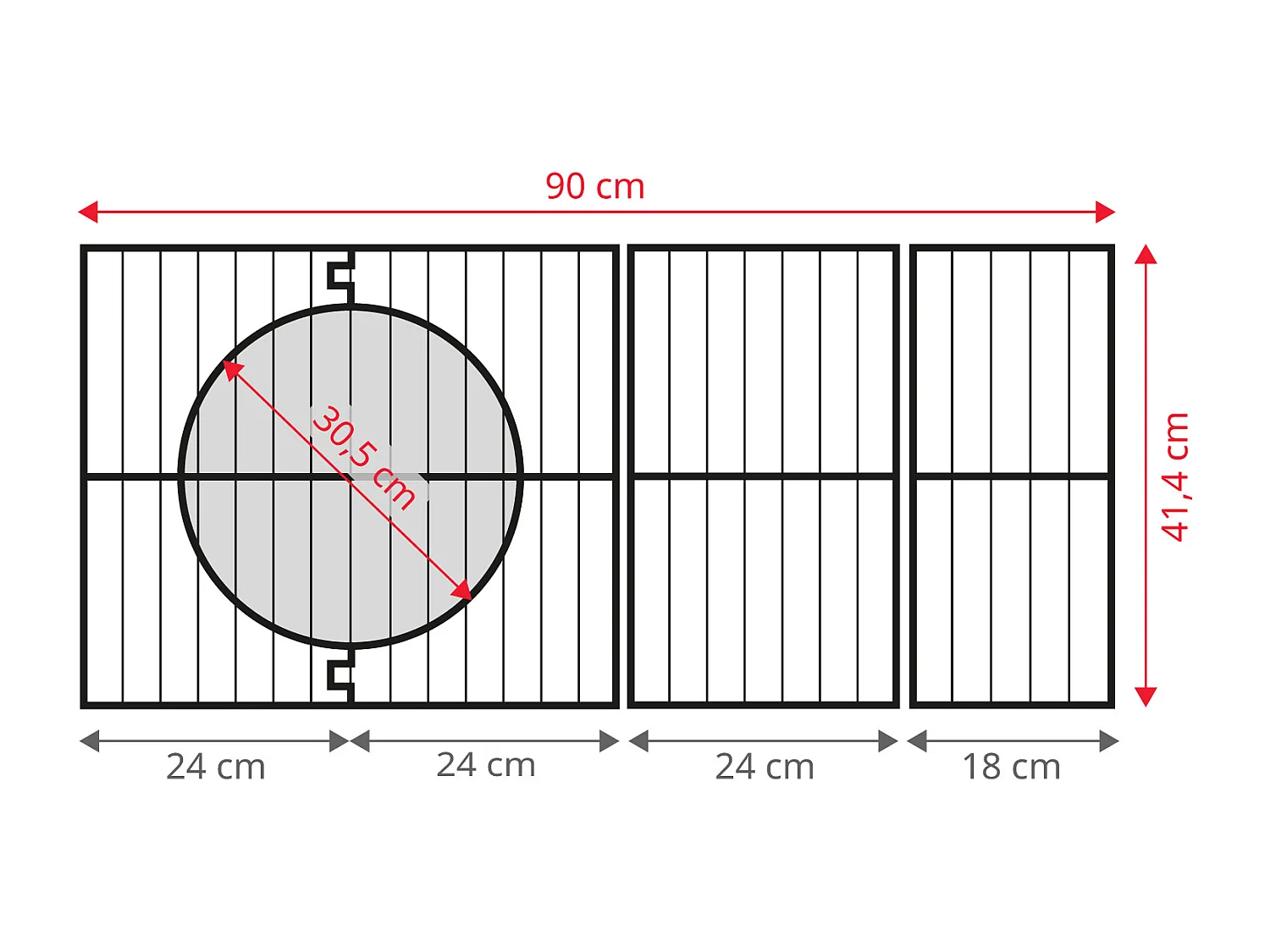 GASGRILL PLATINUM YAMARA DARK 6+2 Set