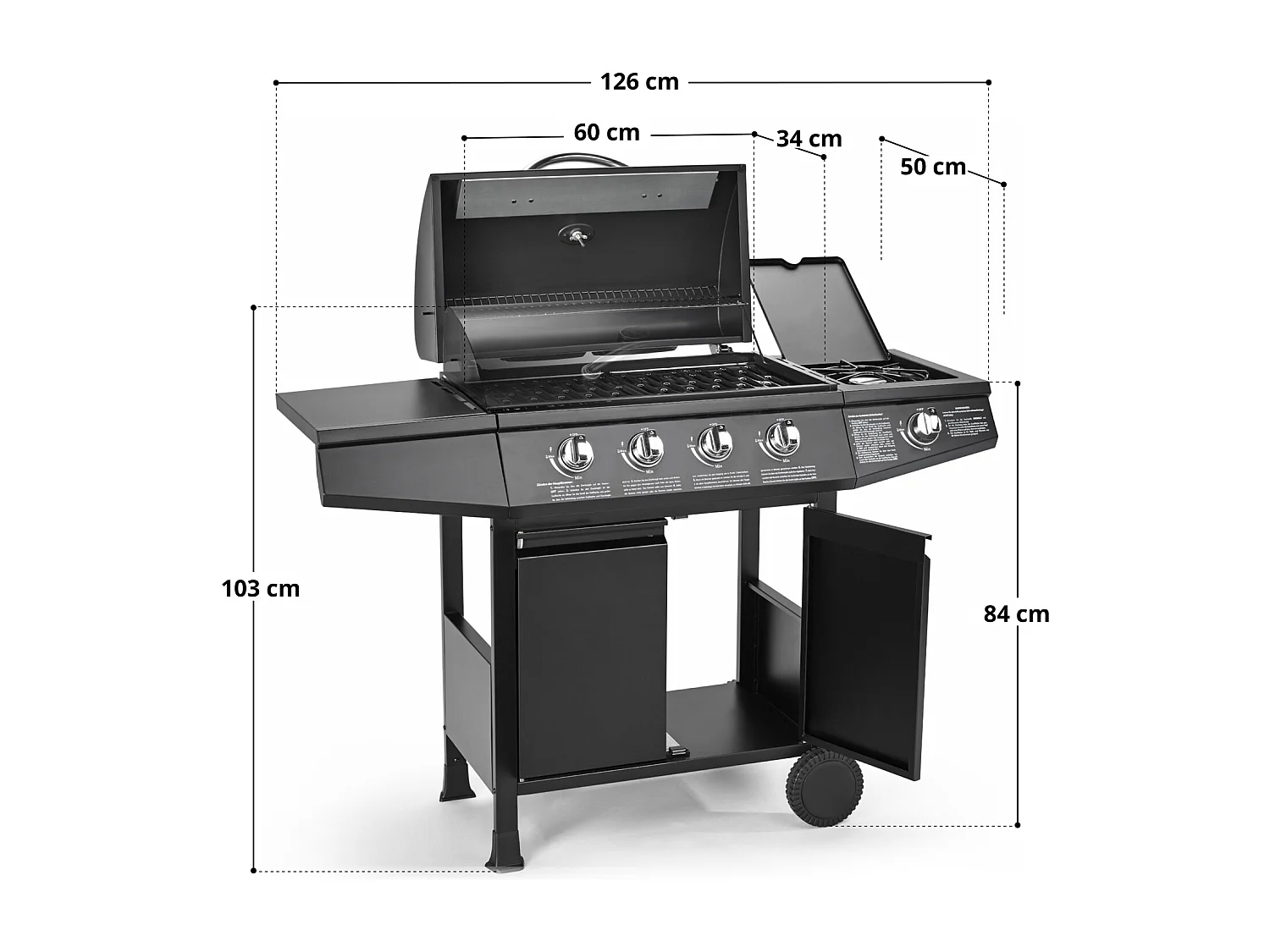 GASGRILL BASIC 4+1 4 Brenner