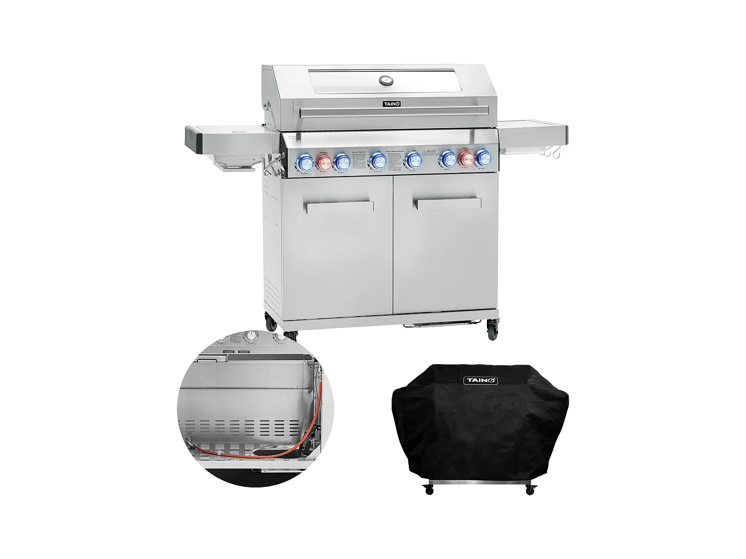 GASGRILL PLATINUM YAMARA 6+2 + Haube