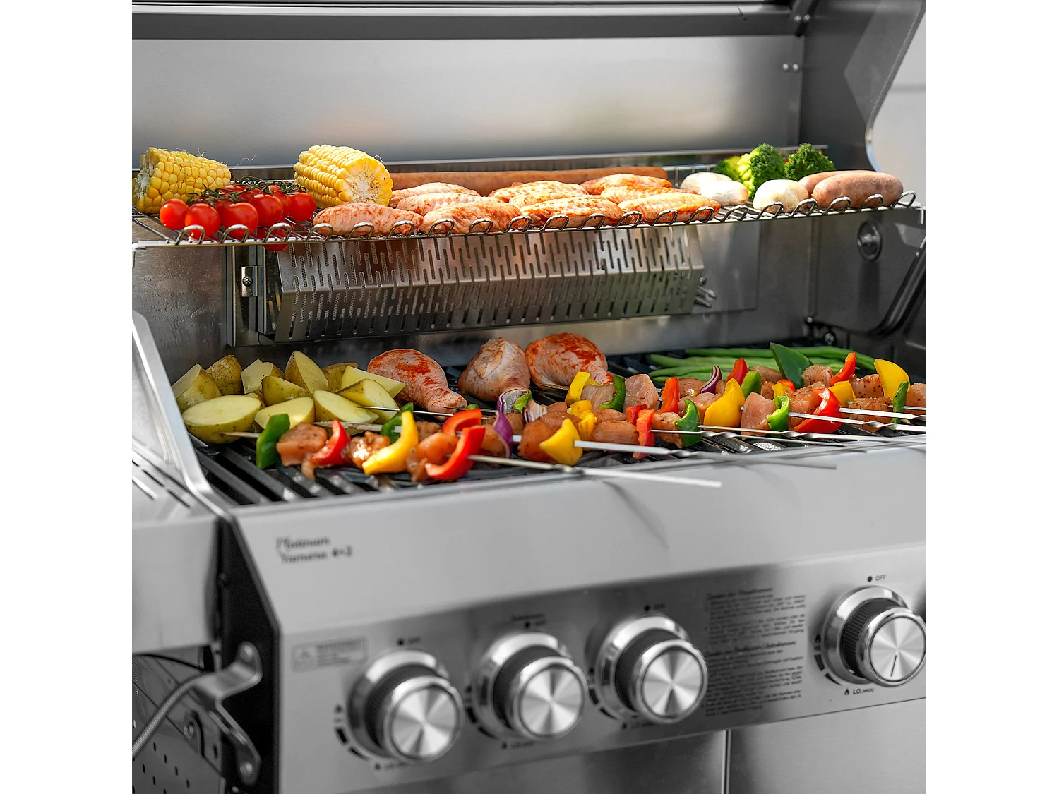 GASGRILL PLATINUM YAMARA 6+2 + Haube