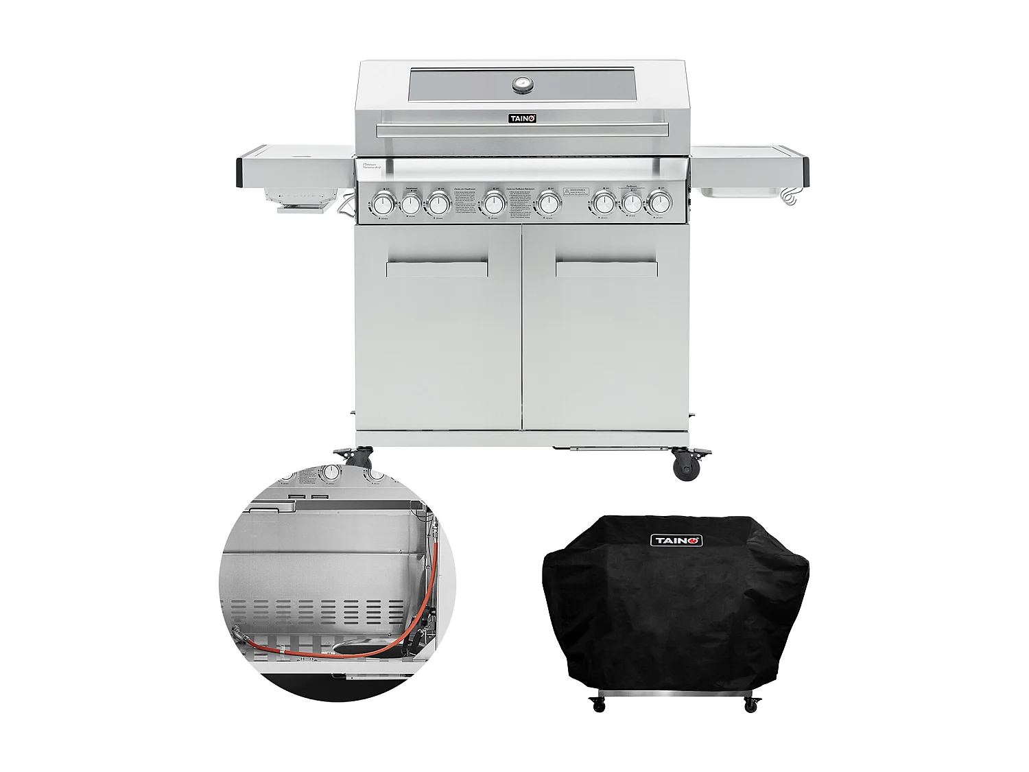 GASGRILL PLATINUM YAMARA 6+2 + Haube